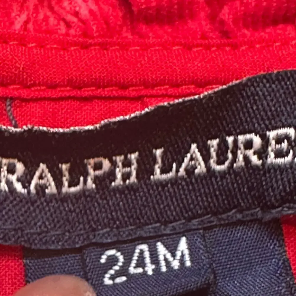 Red Corduroy Ralph Lauren Dress sz 24M
